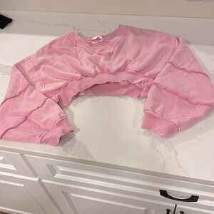 Out from Under Rae Cropped Pullover Sweatshirt Size XS Urban Outfitters